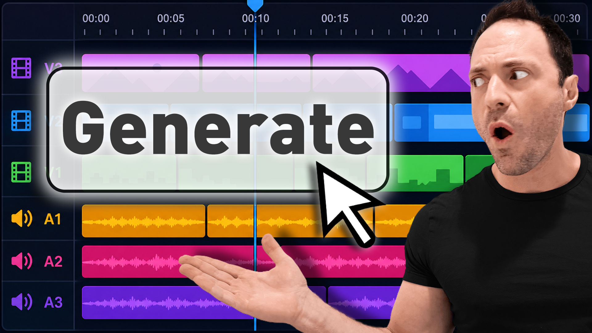 Mike Devinsky AI video editor 'Generate' thumbnail