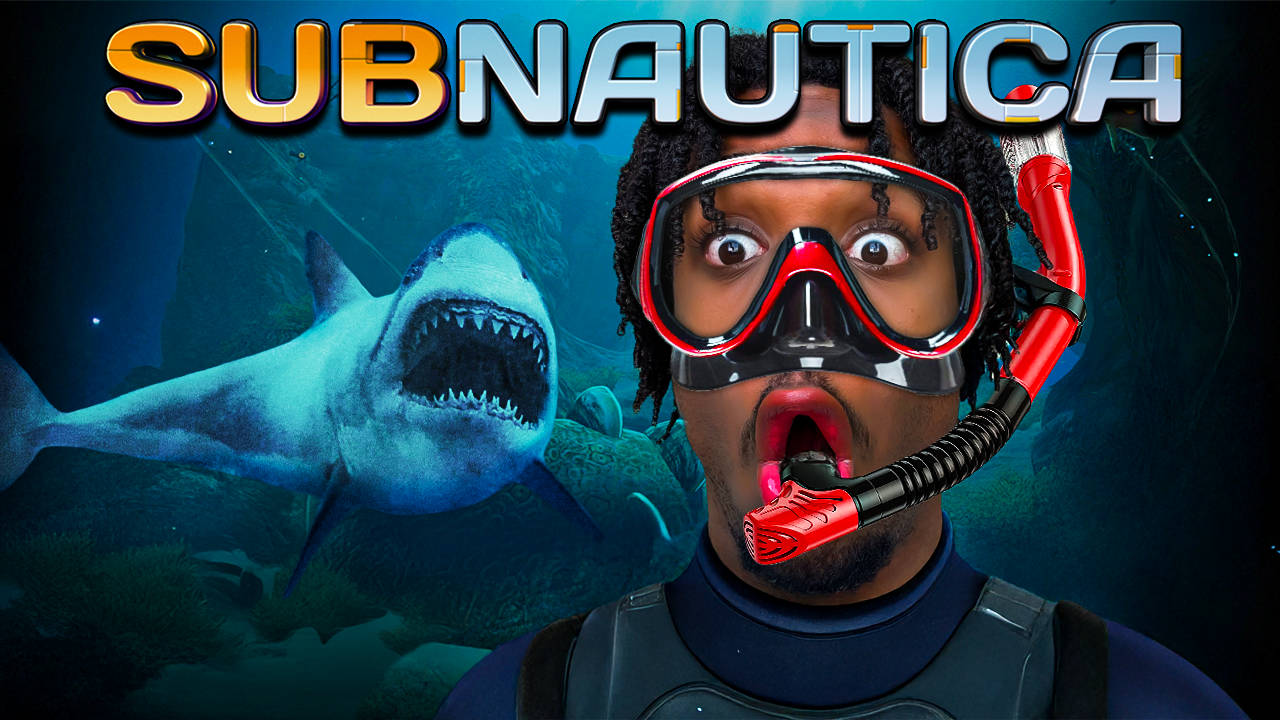 Subnautica shark snorkel reaction thumbnail